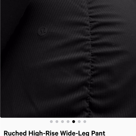 Lululemon Ruched High Rise Wide Leg Pant - EUC - Picture 7 of 10